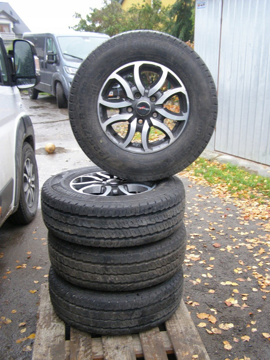 Komplet 4 sztuk Kół Alufelgi Opony Michelin 16" 5x130 Kamper DUCATO, BOXER i JUMPER