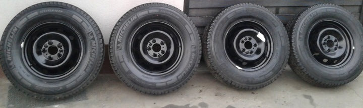 Komplet 4 sztuk Koła wzmocnione 227/75/16C Kamper Michelin DUCATO, BOXER i JUMPER