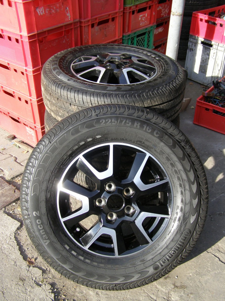 Komplet 4 sztuk Alufelgi 15" z oponami Continental 16" DUCATO, BOXER i JUMPER, od 2006 r.